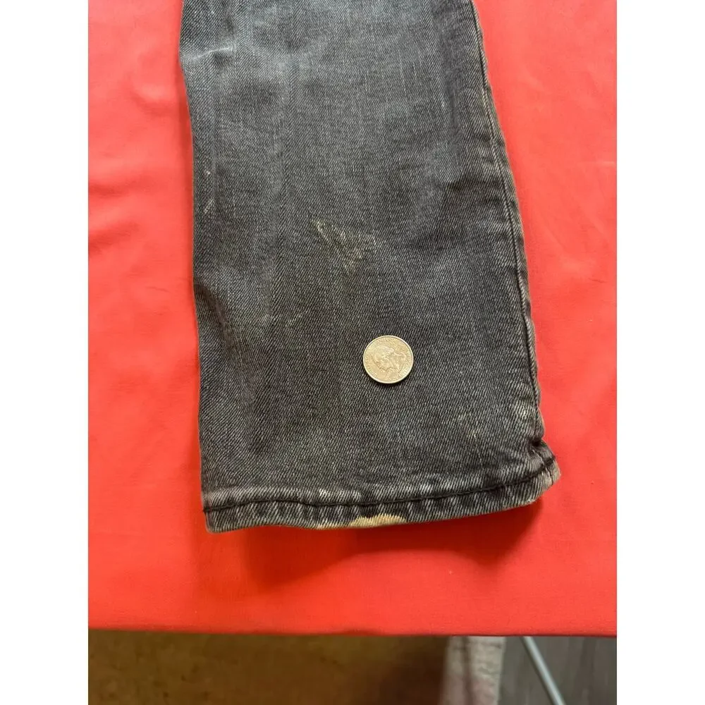 Old Navy Slim Built-In Flex Jeans 29x30 Heavily Flawed Bleach Paint AS-IS